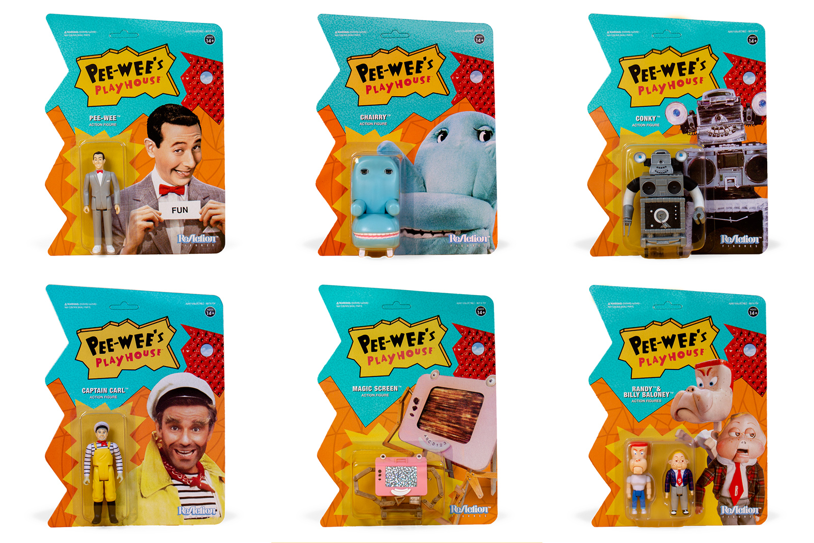 Pee-wee’s Playhouse ReAction Figures