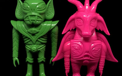 Pink Blank Baphomaniac and Green Blank Glampyre