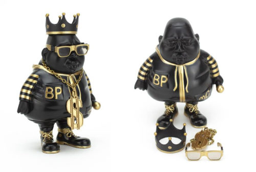 Ron English x Clutter – Big Poppa Black and Gold Tenacious Toys Exclusive
