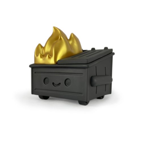 Dumpster Fire – Kidrobot Exclusive 2020 Black & Gold Edition