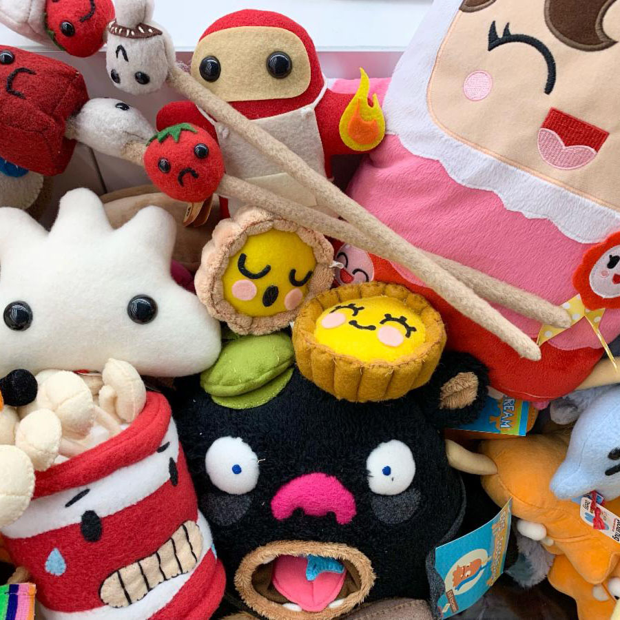 DKE Plush Food Show at Woot Bear in San Francisco